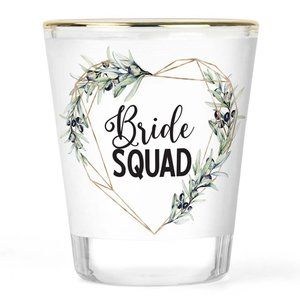 Bridal Shot Glass - Bride Shot Glass - Bridesmaid Shot Glasses - Maid of Honor